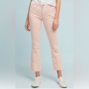 Anthropologie Pilcro and The Letterpress High-Rise Bootcut Polka Dot Jeans sz 25